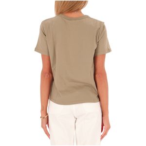 Gaetana T-shirt with macramé decoration on the neckline