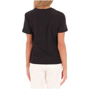 Gaetana T-shirt with macramé decoration on the neckline
