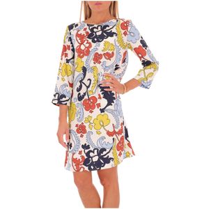 Abito dritto in twill stampato Aerovia