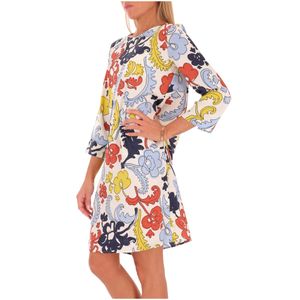 Abito dritto in twill stampato Aerovia