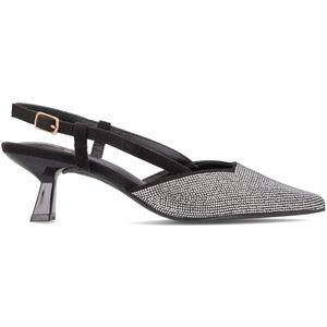 Slingback with rhinestones and Libra heel