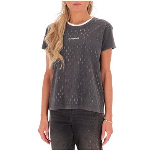 Grey T-shirt with studs all over