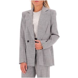Grey jacket with logo buttons