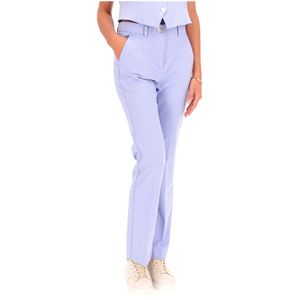Pantalone Barbian azzurro slim stretch