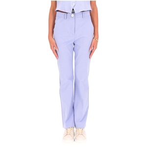 Pantalone Barbian azzurro slim stretch