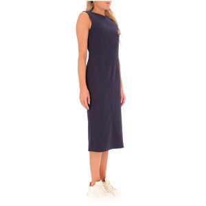 Long dress with silver logo detail