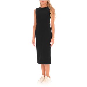 Long dress with silver logo detail