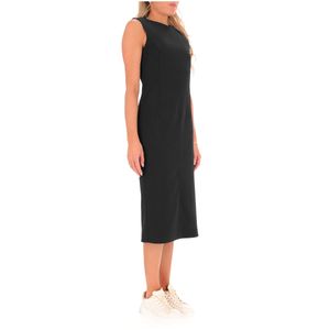 Long dress with silver logo detail