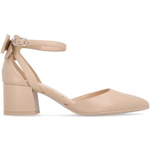 Nappa neckline with bow