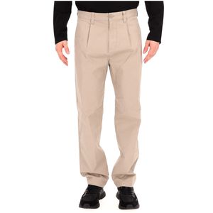 Beige trousers with back pockets