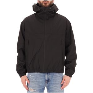 Giacca con cappuccio in tessuto riciclato