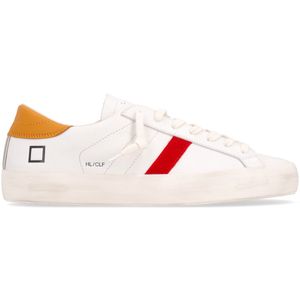 Hill Low Calf White Sneakers with Colourful Detail