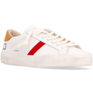 Hill Low Calf White Sneakers with Colourful Detail