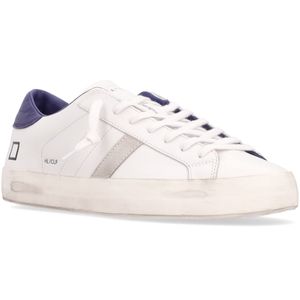 Hill Low Calf White Sneakers with Colourful Detail