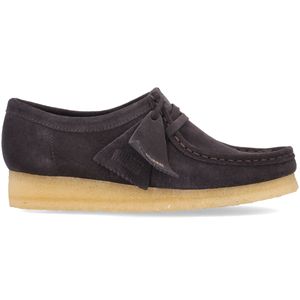 Mocassino Wallabee blu scamosciato