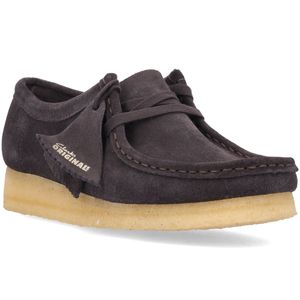 Mocassino Wallabee blu scamosciato