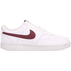 Sneakers Court Vision Low bianca con swoosh marrone