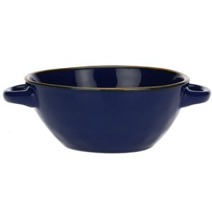 Concerto Cobalt Blue Soup Bowl with Handles