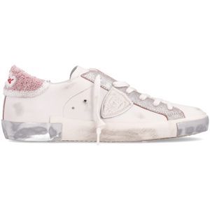 Sneakers PRSX Low Veau Eponge Blanc Rose