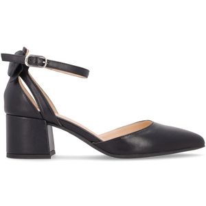 Décolleté in nappa con fiocco