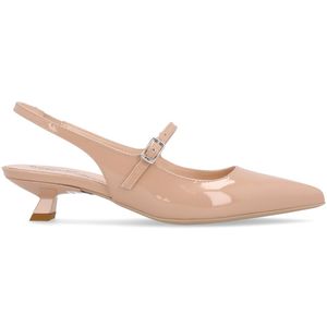 Slingback lucida con cinturino