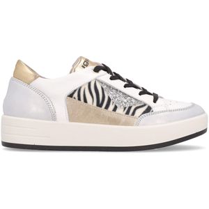 Sneakers con inserto zebrato in cavallino