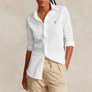 White Oxford shirt with pony
