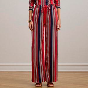 Pantaloni a righe a gamba larga