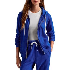 Felpa con cappuccio e pony Blu Saturn
