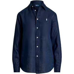 Camicia in lino Classic-Fit Newport Navy