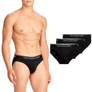 Set of black briefs with logo band