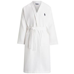 Cotton piqué dressing gown