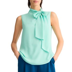 Top con fiocco verde