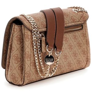 Borsa a tracolla Noelle beige 4G con logo triangolare
