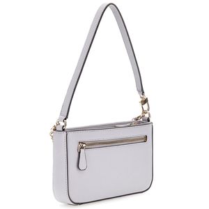 Mini Noelle Saffiano Shoulder Bag with Logo