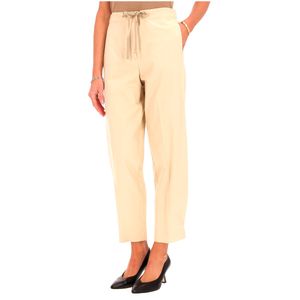 Modern beige cotton trousers