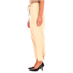 Modern beige cotton trousers