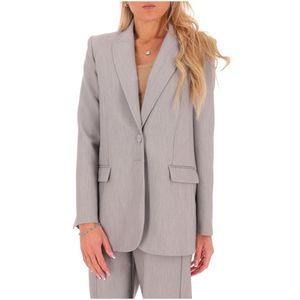 Giacca grigio Melange con bottoni