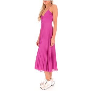 Pleated purple dress