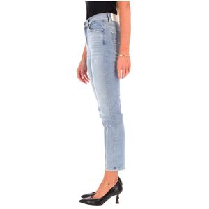 Jeans Authentic Slim Ankle con strass