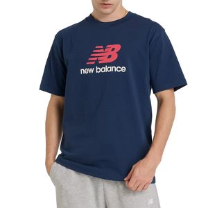 T-Shirt Athletics Logo Blu Navy