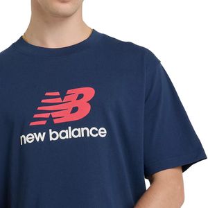 T-Shirt Athletics Logo Blu Navy