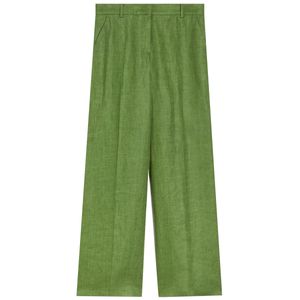Malizia trousers in green linen
