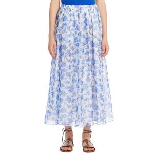 Flared Silk Brand Skirt