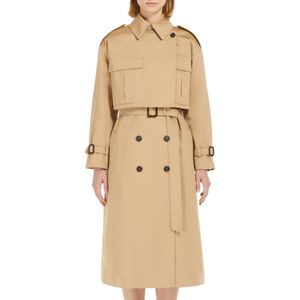 Vivetta beige cotton trench coat