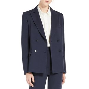 Guelfi double-breasted blue blazer