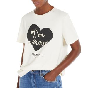 Fleece T-shirt with front print
