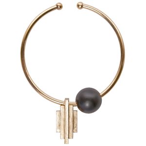 Collana Damara in metallo e legno