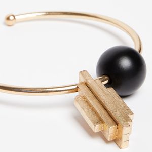 Collana Damara in metallo e legno