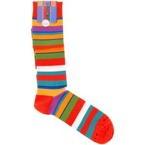 Calze a righe colorate in cotone stretch